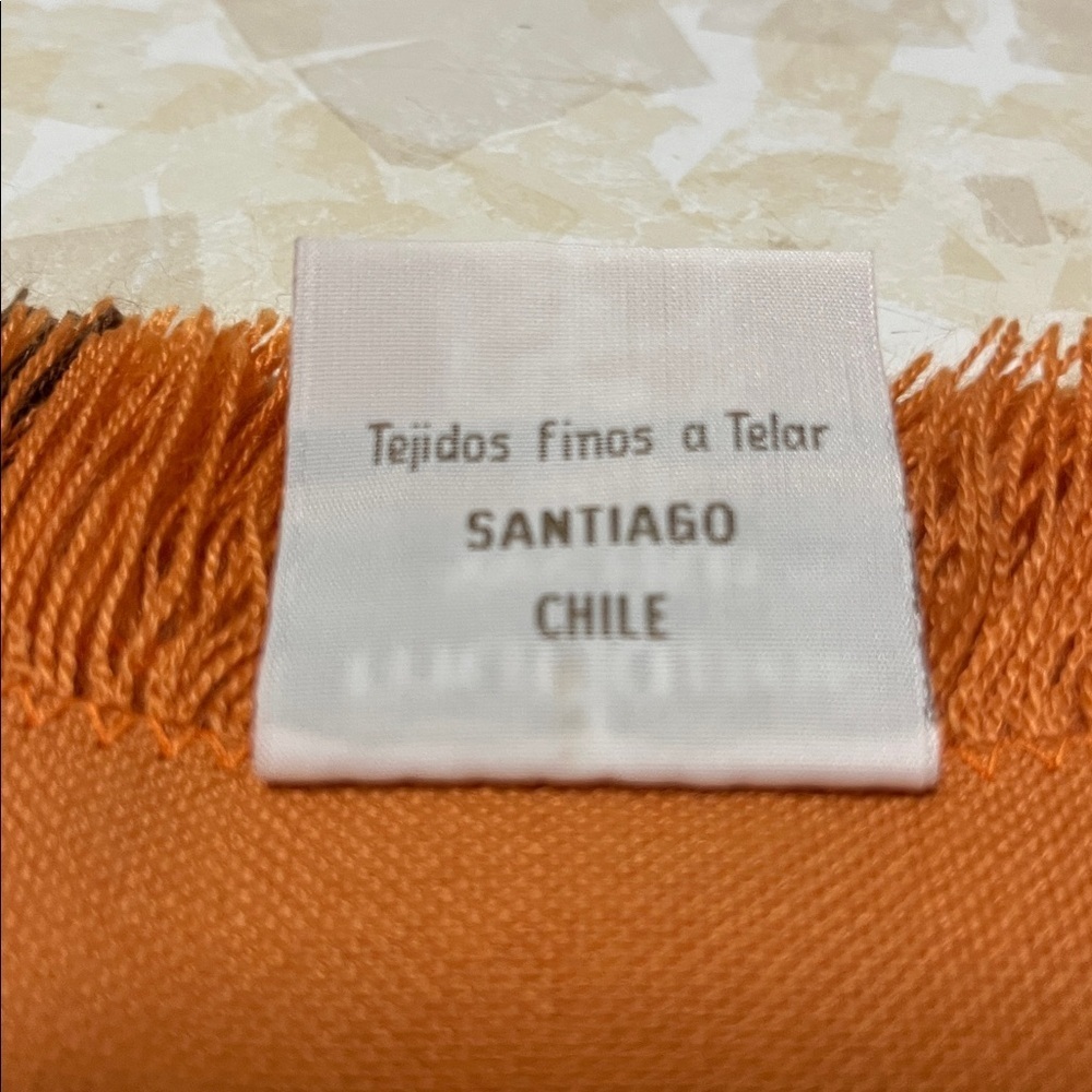 Vintage Square Tablecloth Rust - Picture 4 of 4